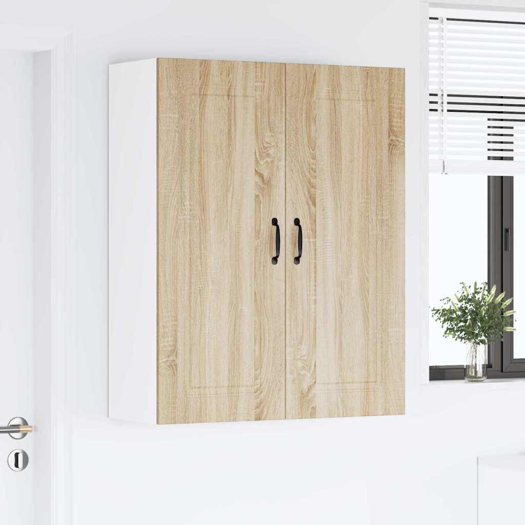 Kitchen Wall Cabinet with Shelf Sonoma Oak 80 x 31 x 100 cm