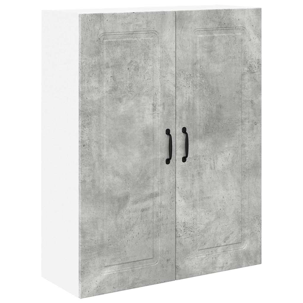 Kitchen Wall Cabinet with Shelf Concrete Grey 80 x 31 x 100 cm