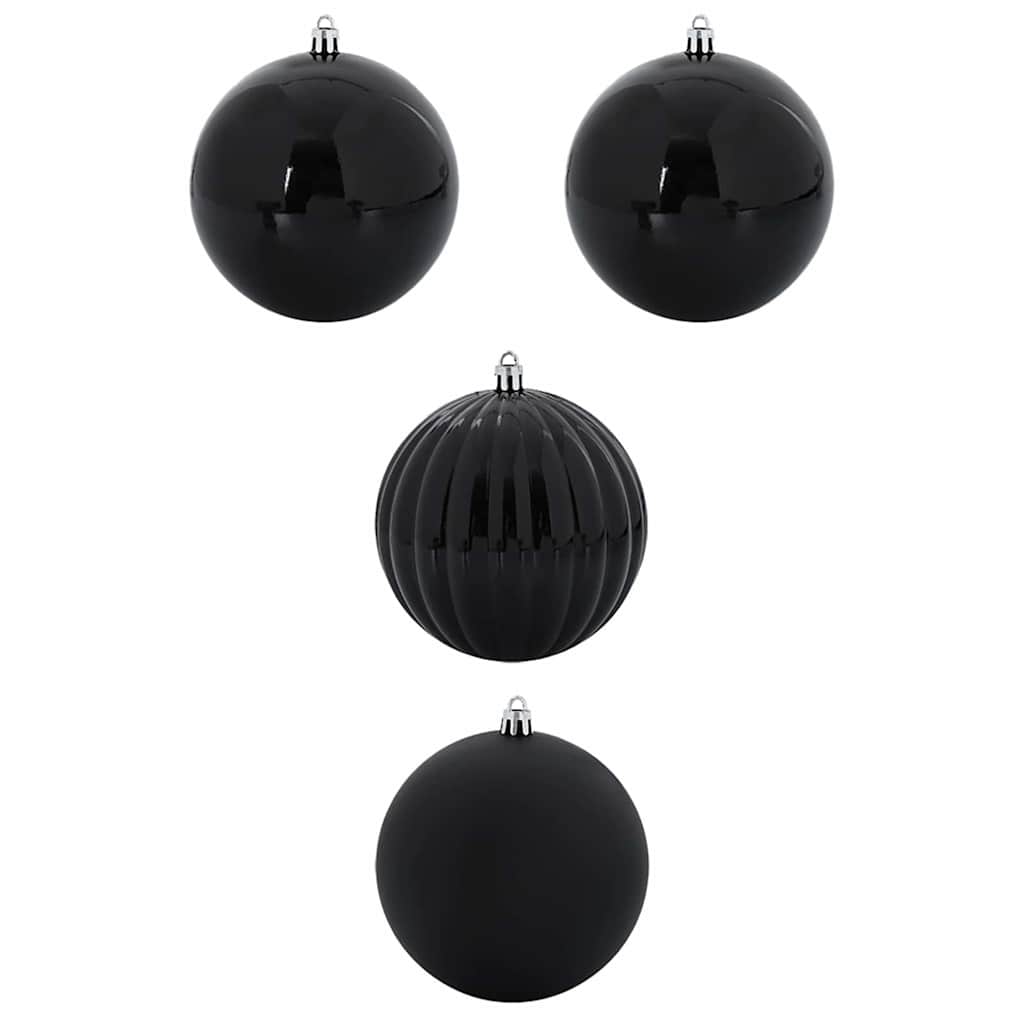 Christmas Bauble Set 4 pcs Black
