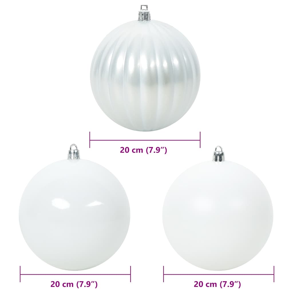 Christmas Bauble Set 4 pcs White