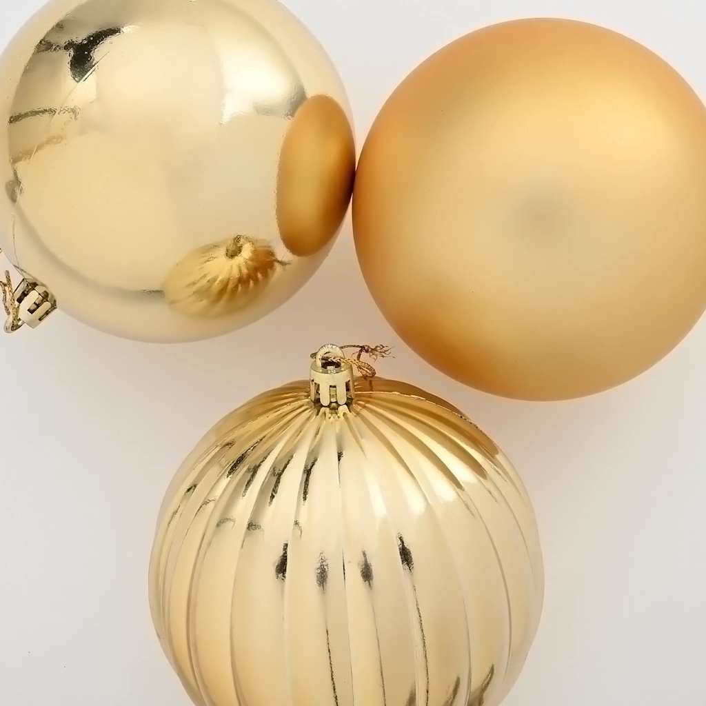 Christmas Bauble Set 4 pcs Gold
