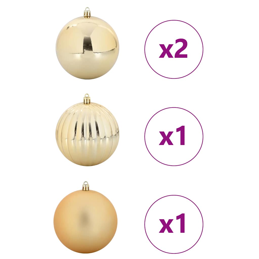 Christmas Bauble Set 4 pcs Gold