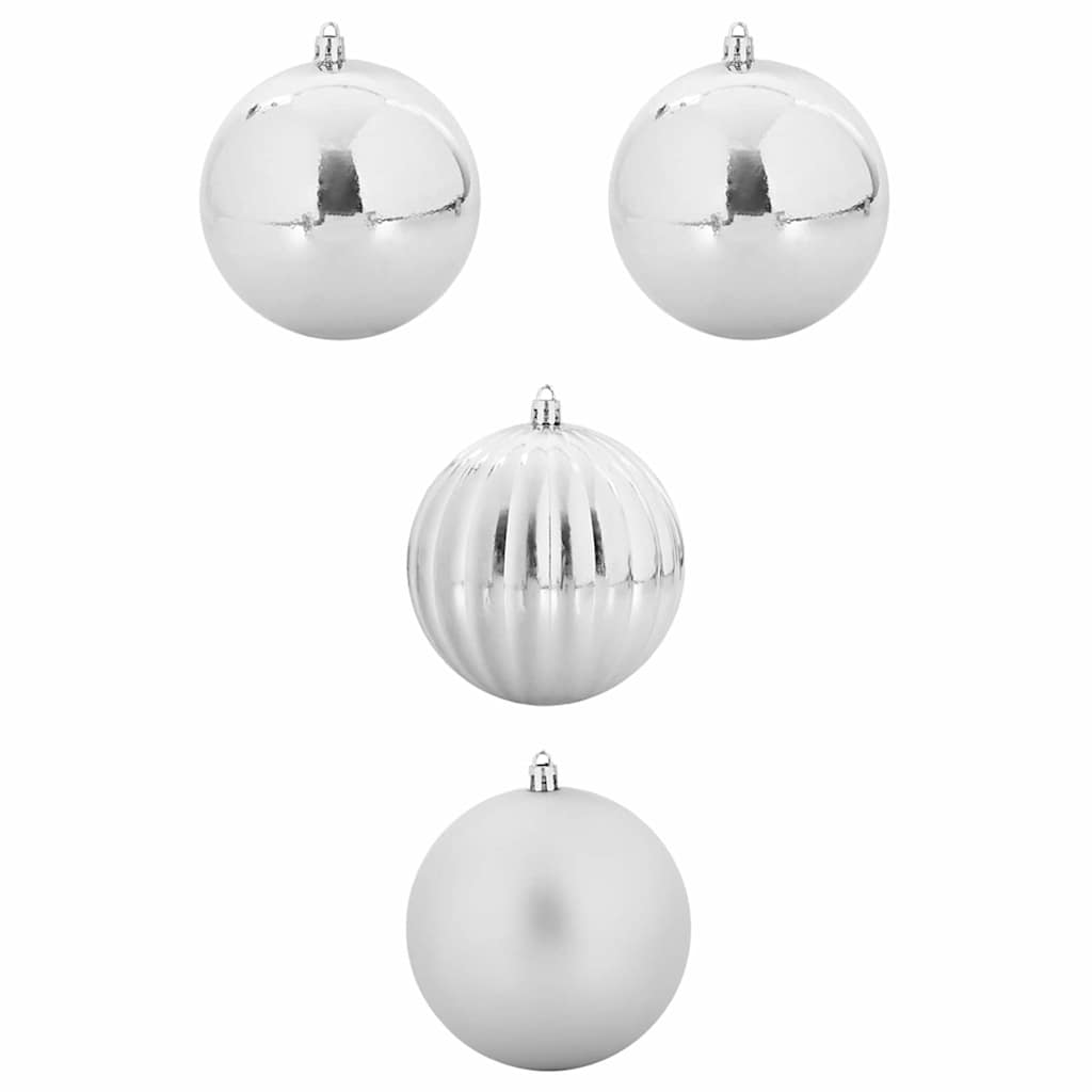 Christmas Bauble Set 4 pcs Silver
