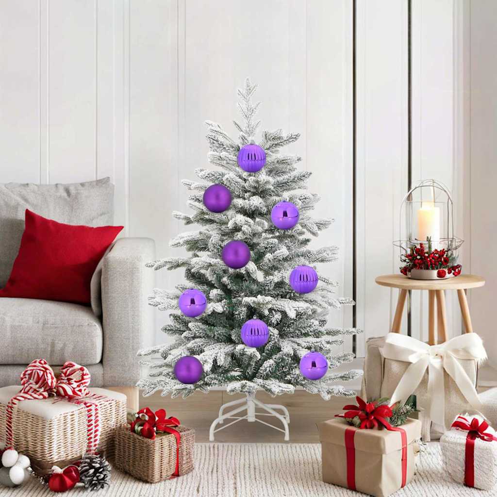 Christmas Bauble Set 15 pcs Lilac