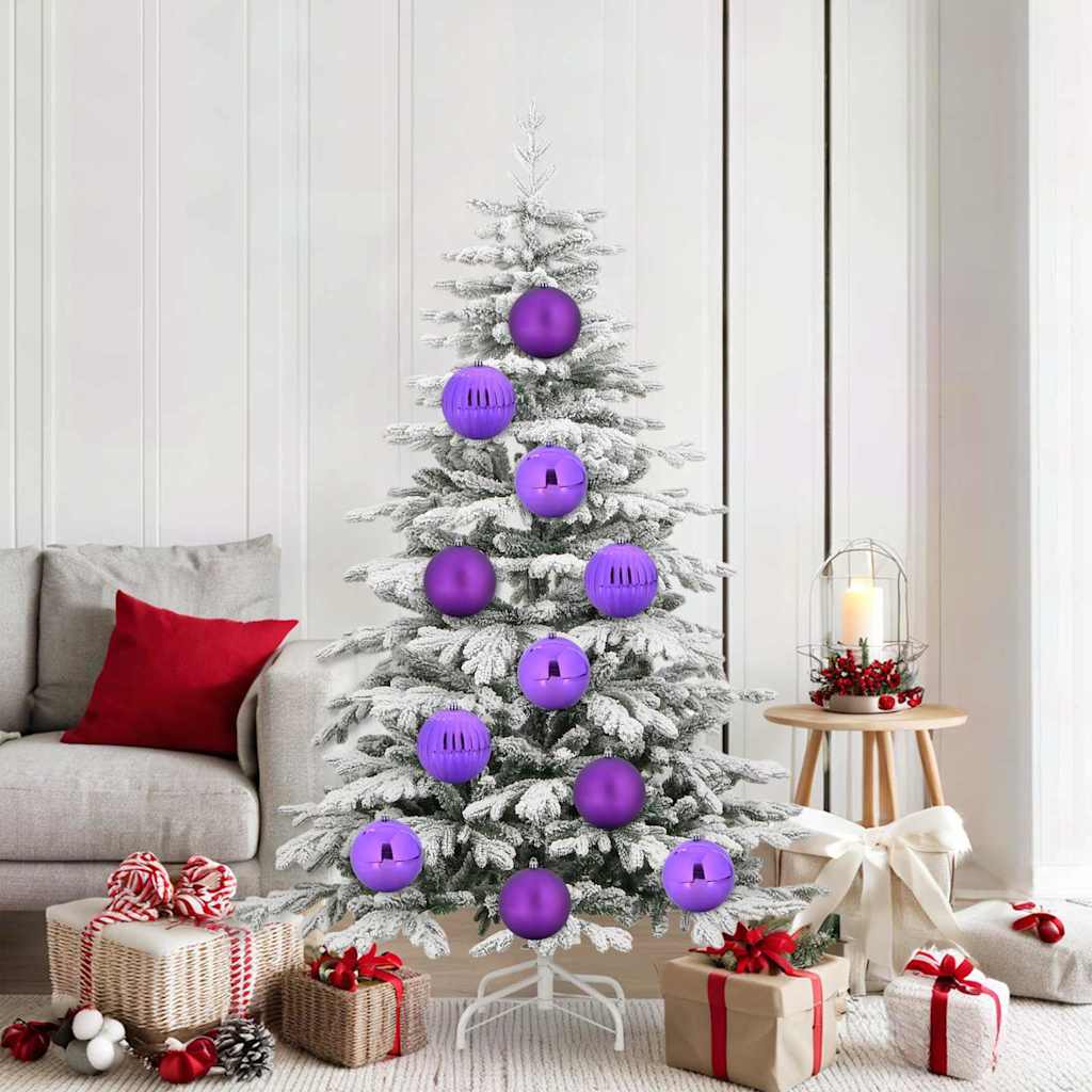 Christmas Bauble Set 9 pcs Lilac