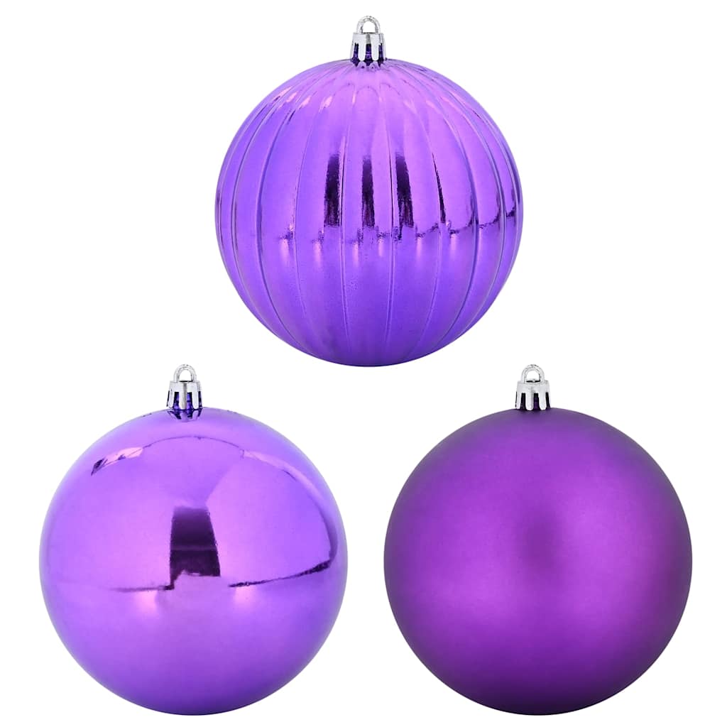 Christmas Bauble Set 3 pcs Lilac