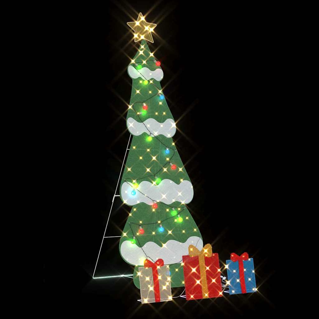 Lighted Christmas Tree with 3 Gift Boxes 2D Warm White 180 cm