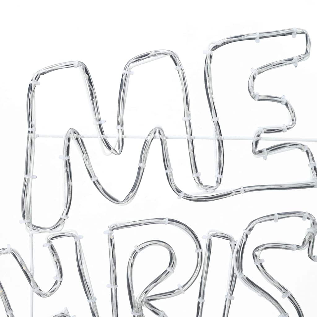 Christmas Sign with 240 LEDs Multicolour 100 x 50 cm PVC