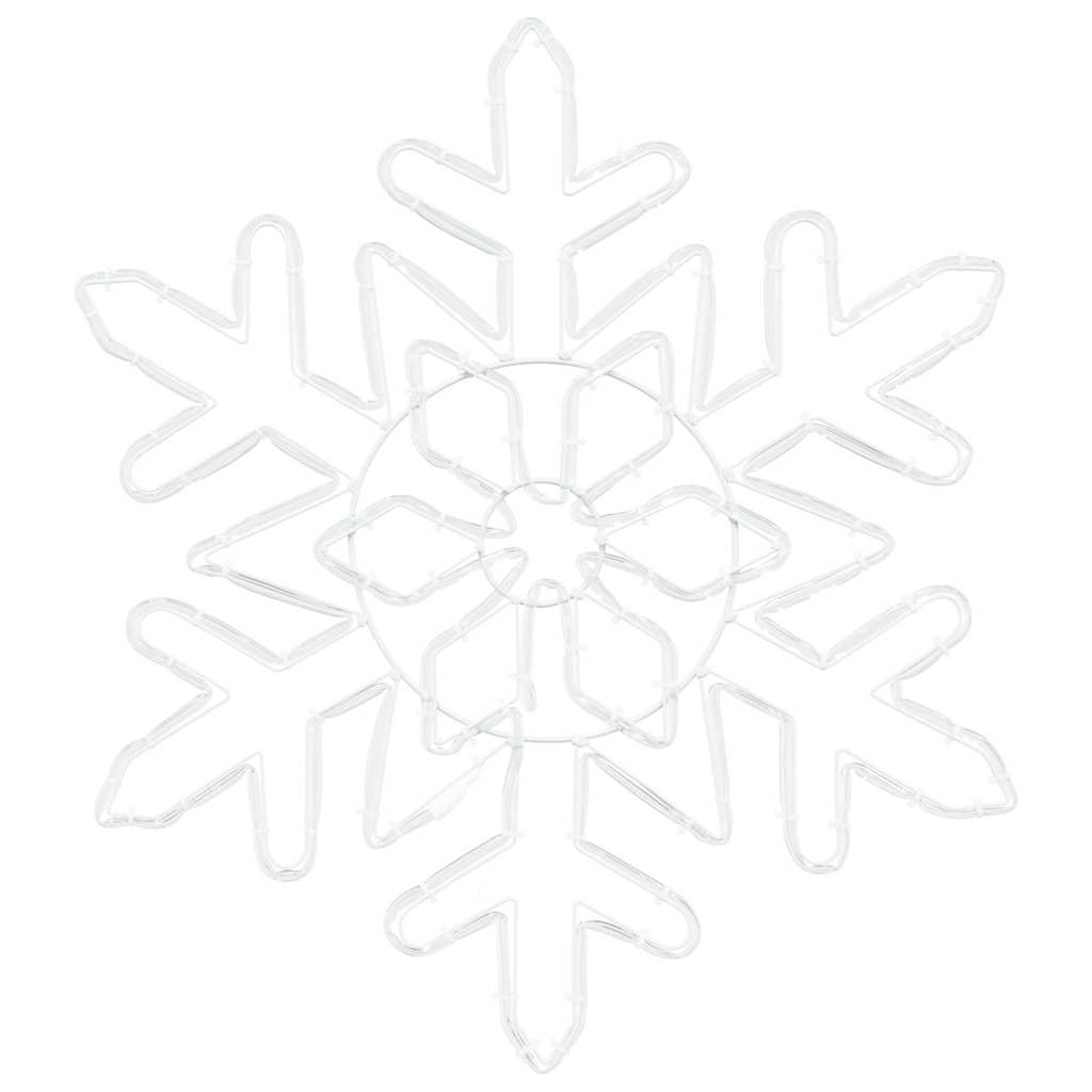 Christmas Snowflake with 156 LEDs Blue 55.5 x 55.5 x 0.75cm PVC