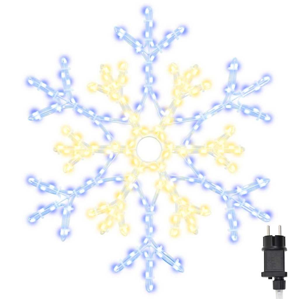 Christmas Snowflake Warm White 56 x 49 x 0.7 cm PVC