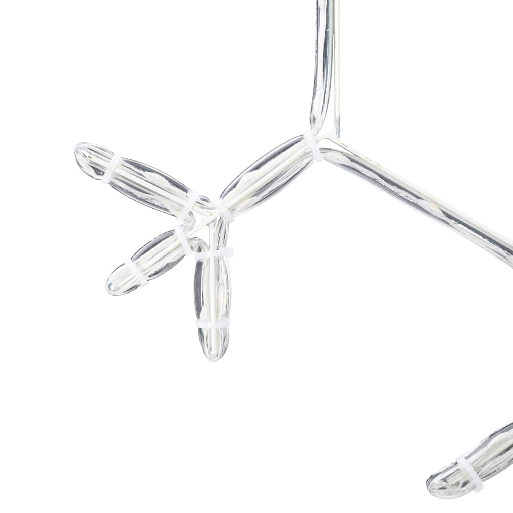 Christmas Snowflake with 252 LEDs Warm White 45 x 38 cm PVC