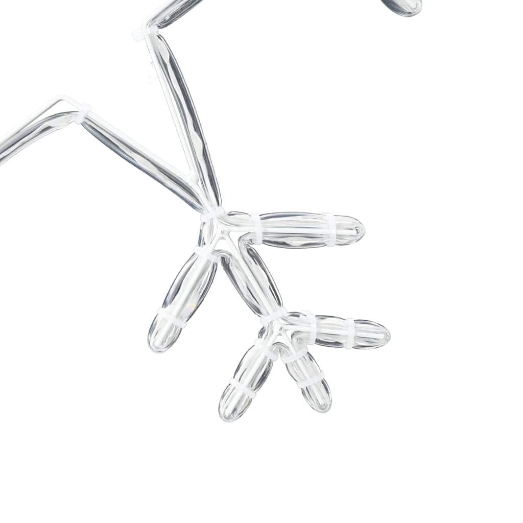 Christmas Snowflake with 252 LEDs Warm White 45 x 38 cm PVC