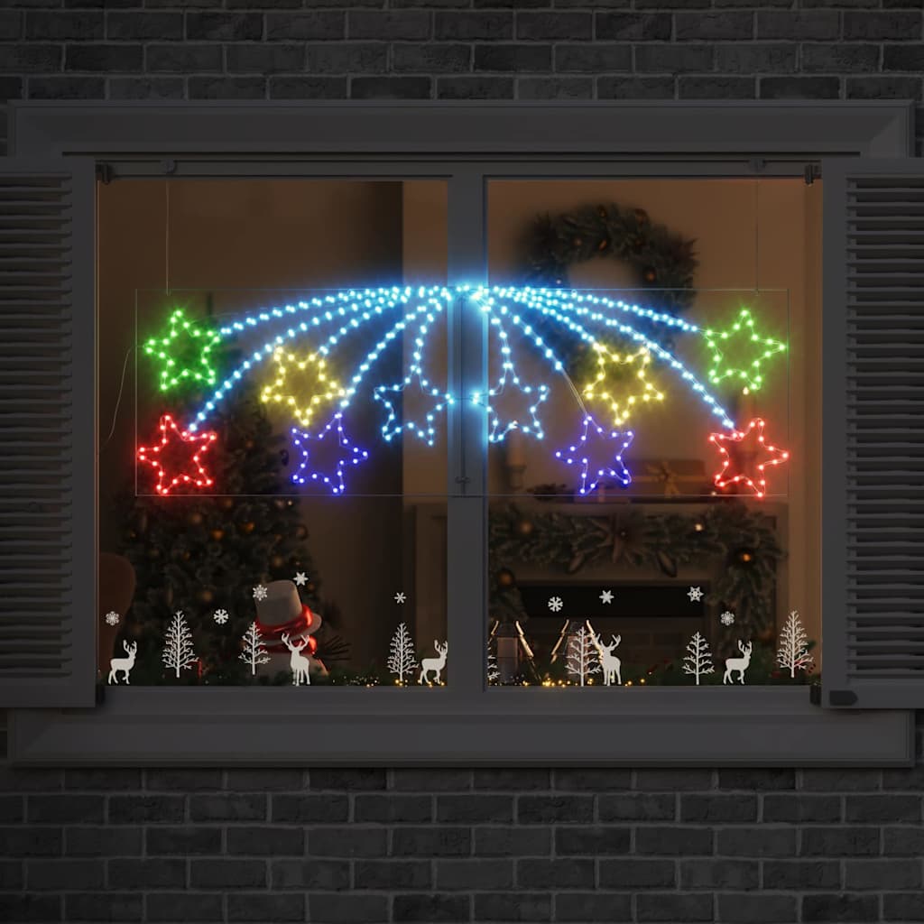 Christmas Star with 432 LEDs Multicolour 180 x 57 cm PVC