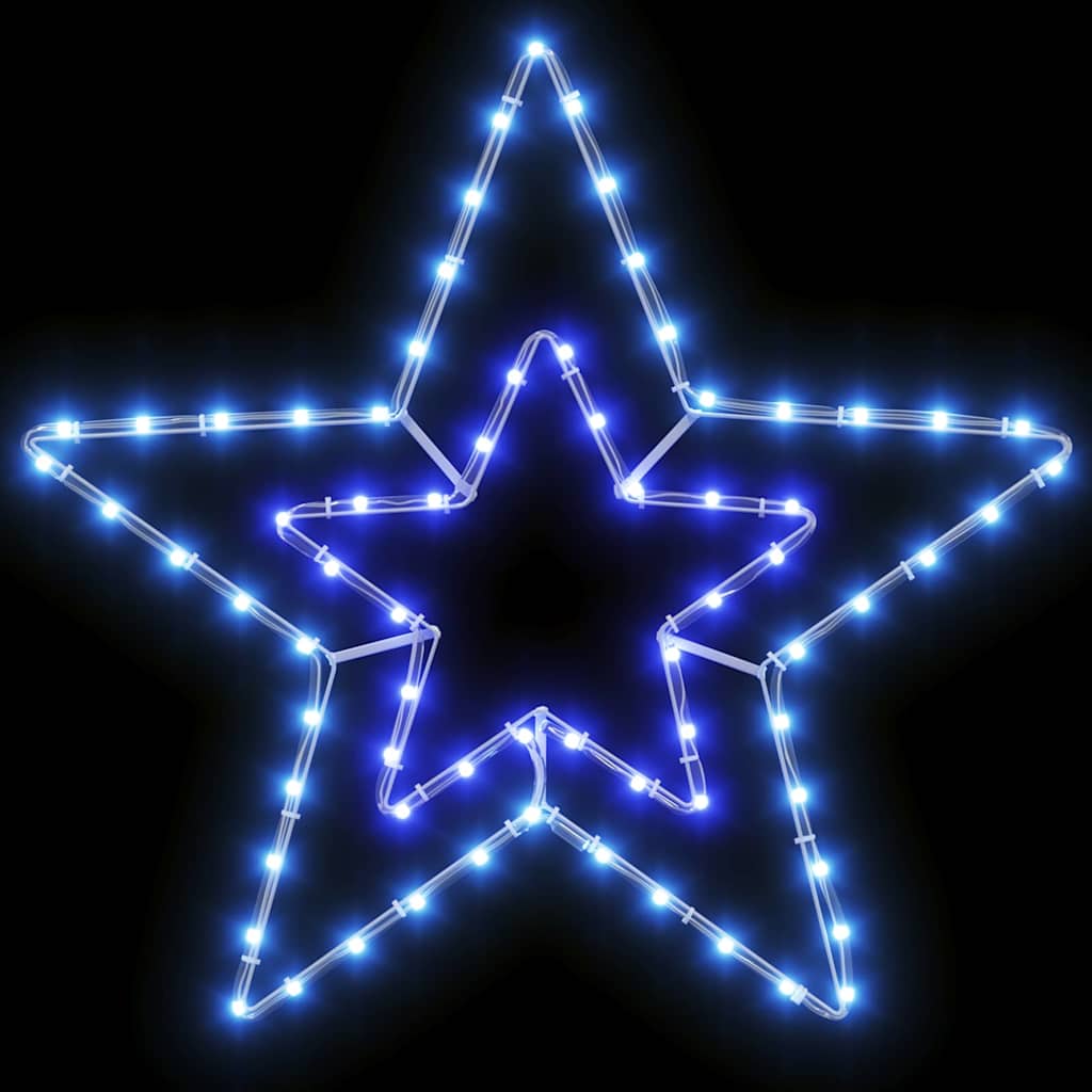 Christmas Star with 72 LEDs Cold White 51.5 x 50 x 0.65 cm Iron
