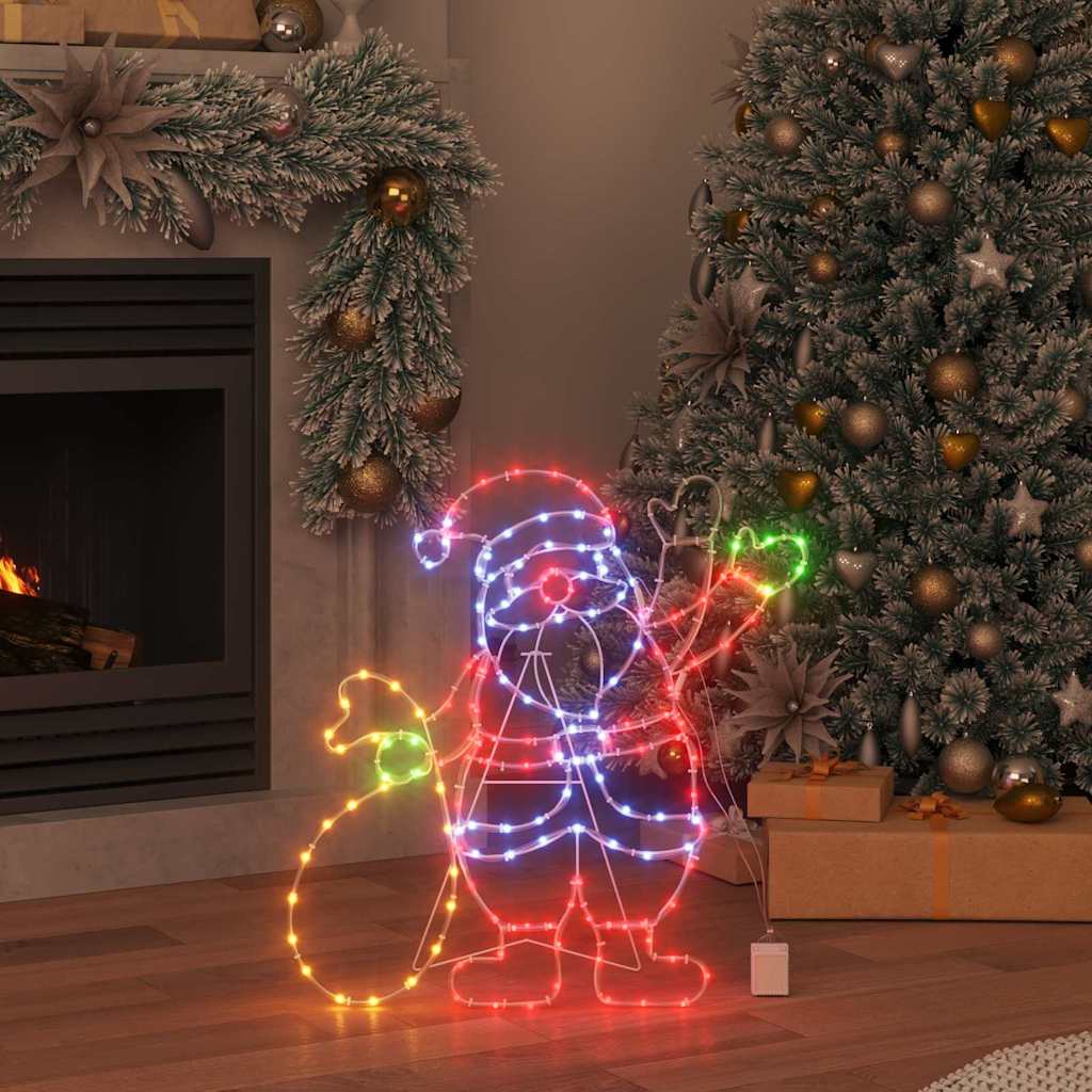 Santa Claus Light Multicolour 58.5 x 60 x 1.3 cm Iron