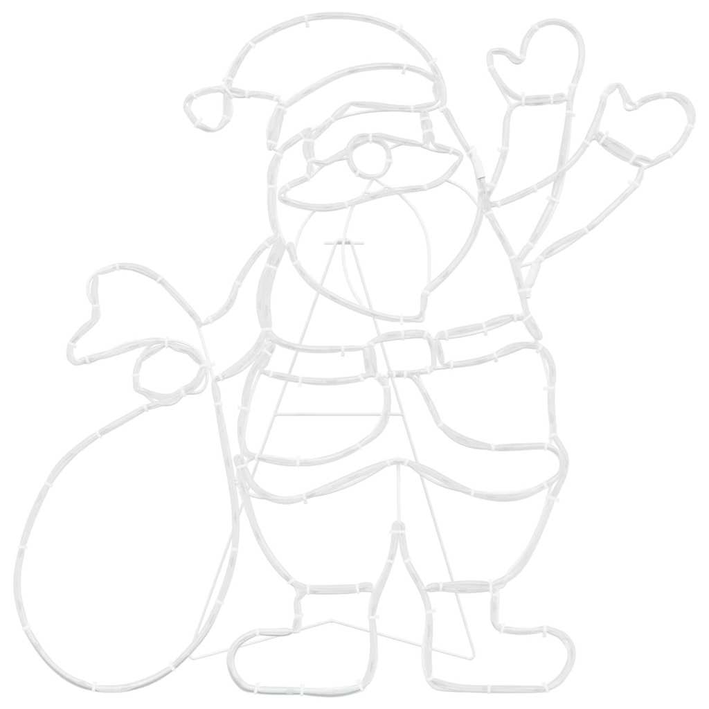 Santa Claus Light Multicolour 58.5 x 60 x 1.3 cm Iron
