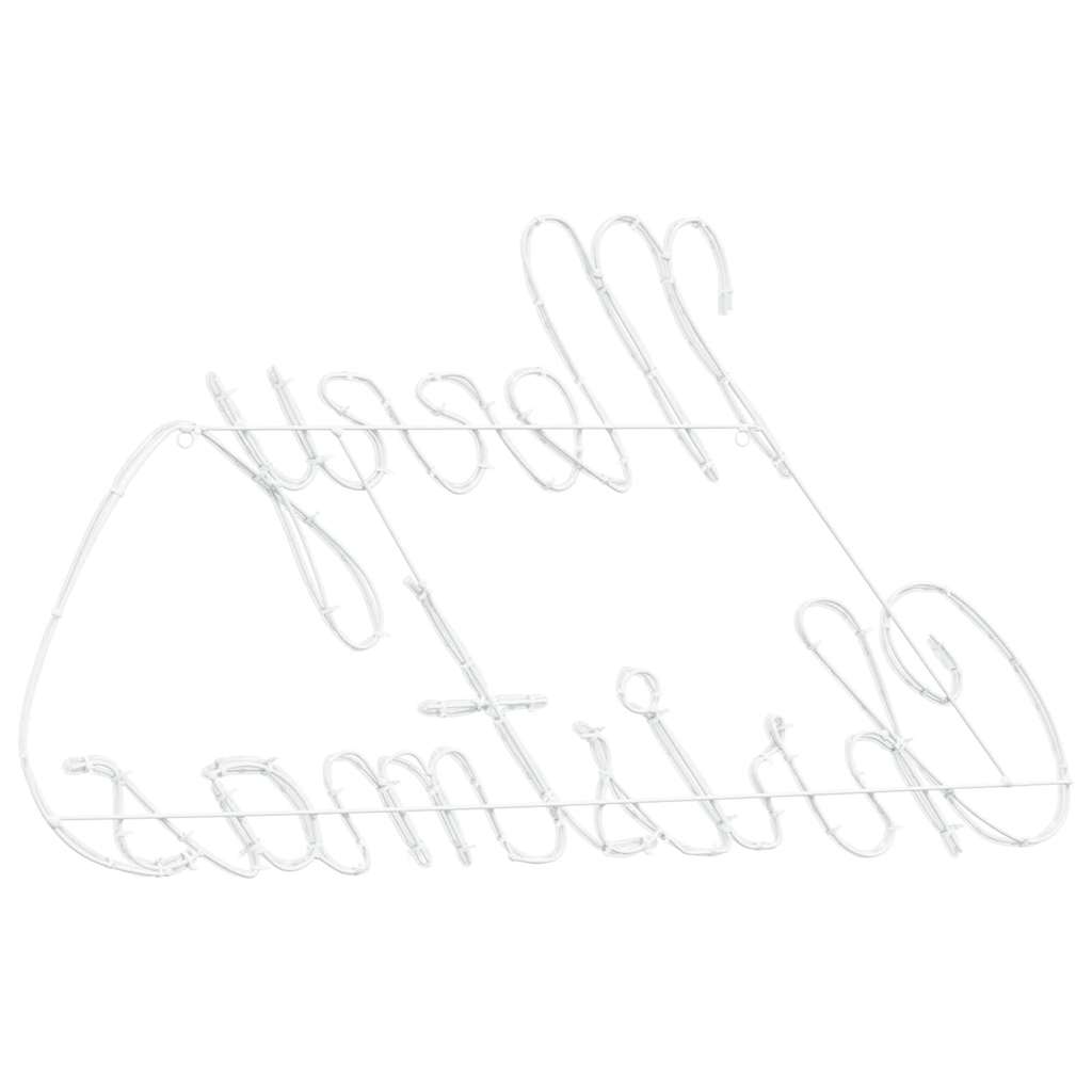 Christmas Sign with 216 LEDs Red 99 x 55 x 13 cm Iron