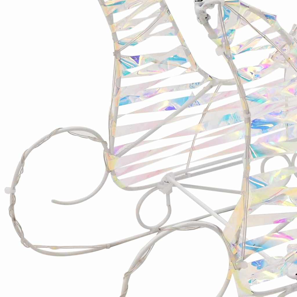 Reindeer Pull Sleigh Warm White 30 x 12 x 54.5 cm PET