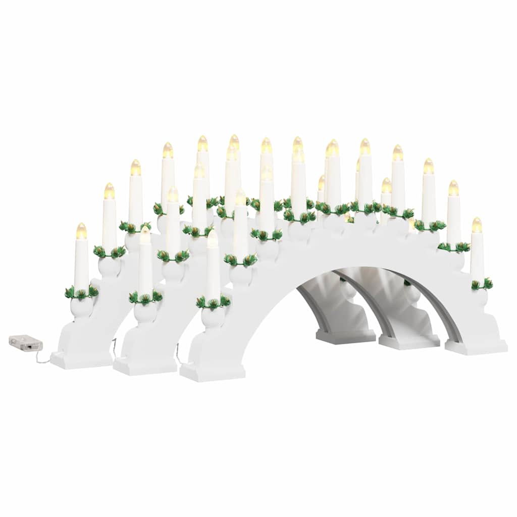 Christmas Candle Arch with 10 LED Candles 3 pcs White