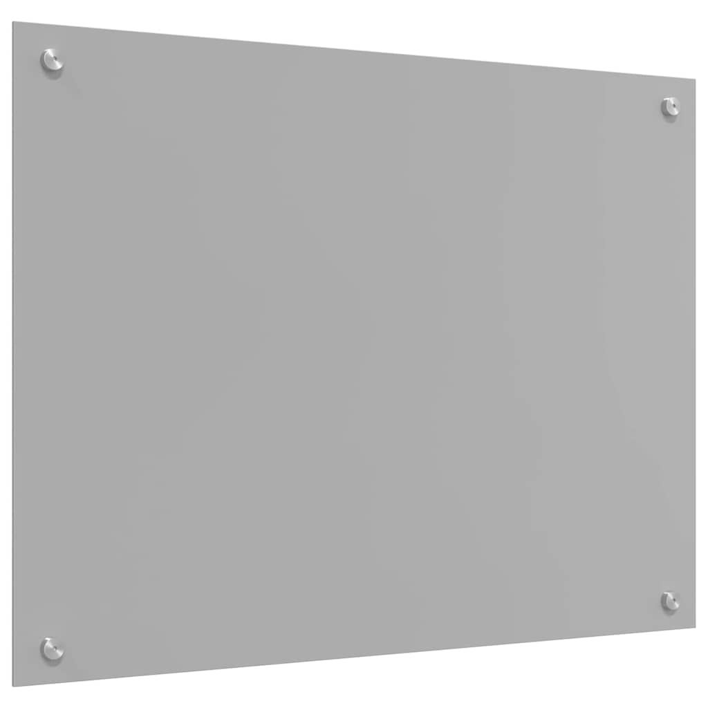 Kitchen Backsplash 2 pcs Light Grey 80 x 50 cm Tempered Glass