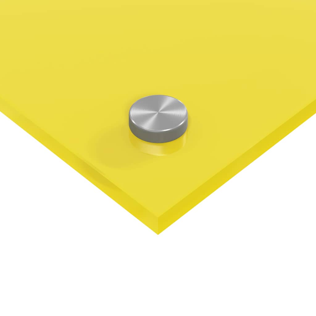 Kitchen Backsplash 2 pcs Yellow 70 x 50 cm Tempered Glass