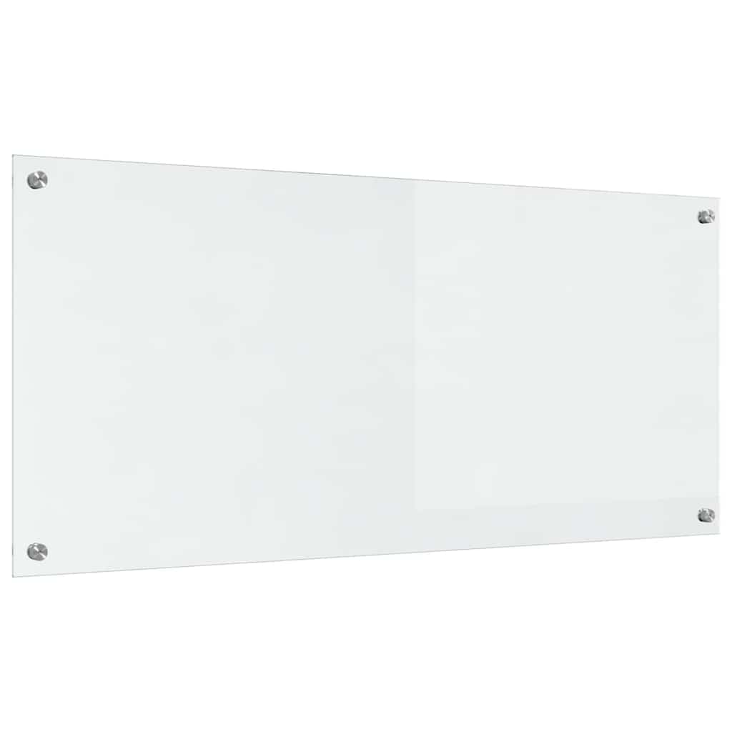 Kitchen Backsplash 2 pcs Transparent 110 x 50 cm Tempered Glass