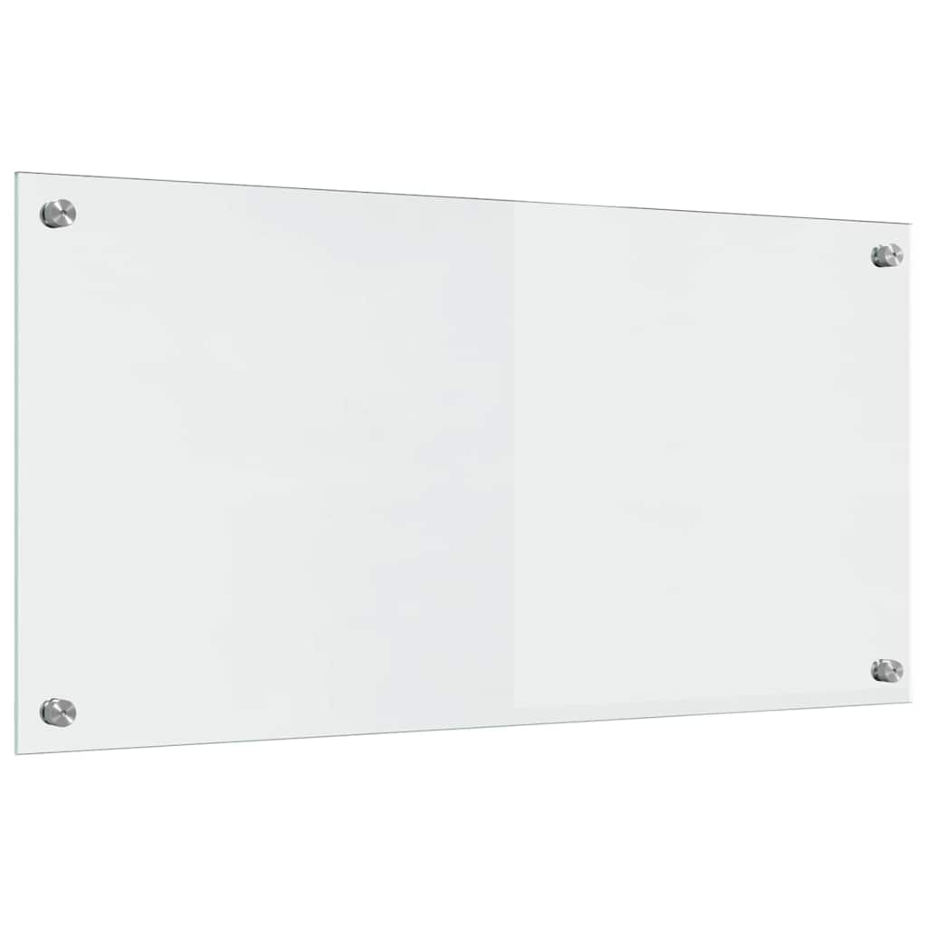 Kitchen Backsplash Transparent 80 x 40 cm Tempered Glass
