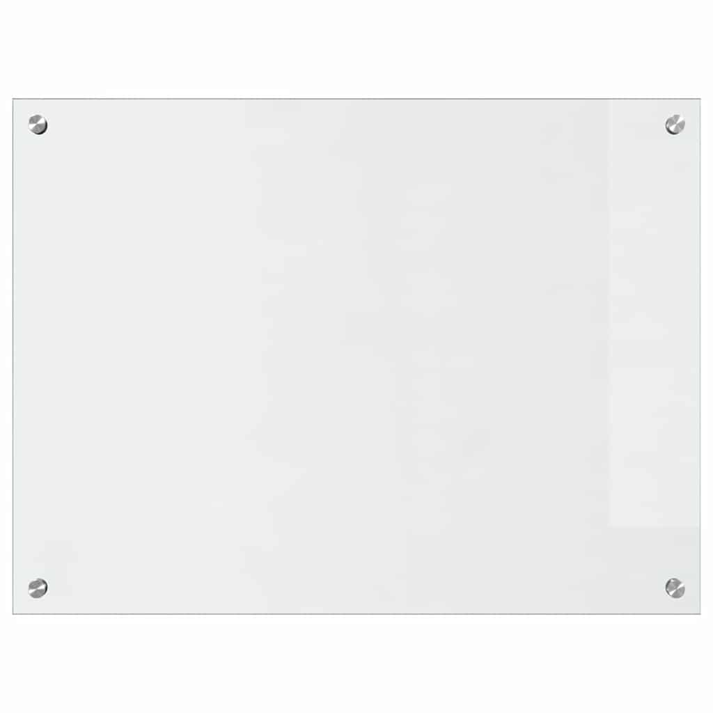 Kitchen Backsplash Transparent 80 x 60 cm Tempered Glass