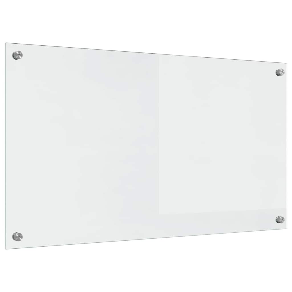 Kitchen Backsplash Transparent 90 x 50 cm Tempered Glass