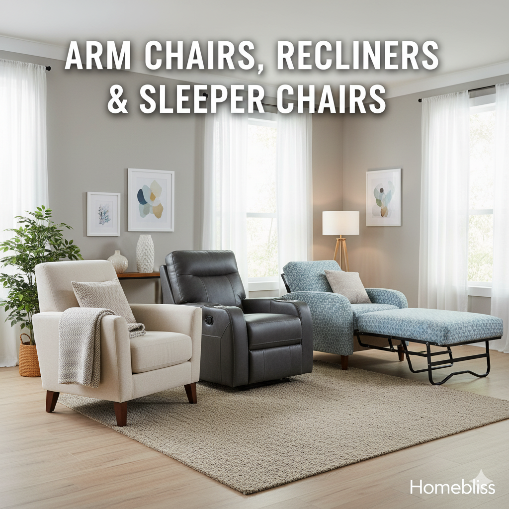 Arm Chairs, Recliners & Sleeper Chairs