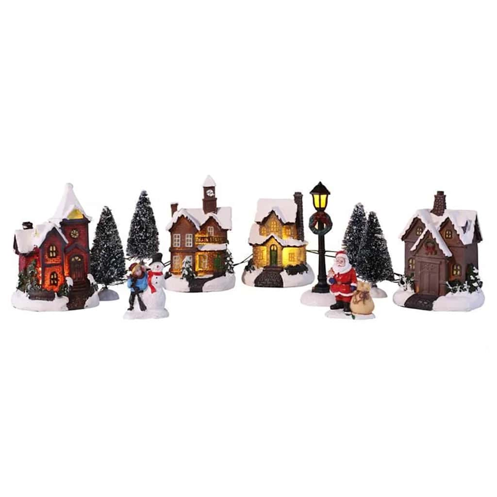 LED Christmas Village Scene Decoration