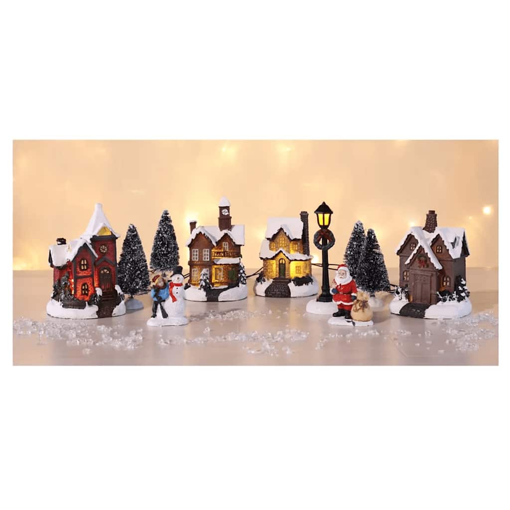 LED Christmas Village Scene Decoration