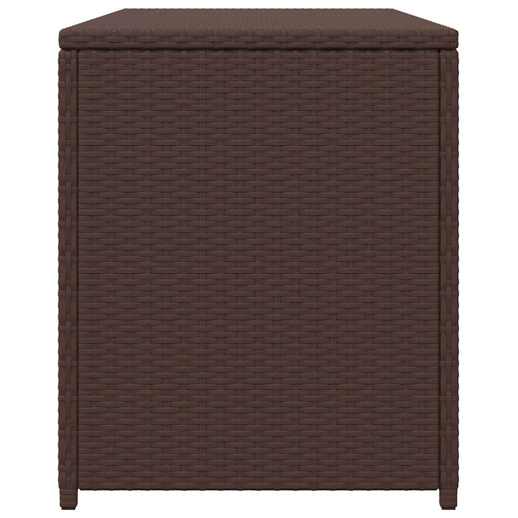 Garden Storage Box Brown 120x50x60 cm Poly Rattan