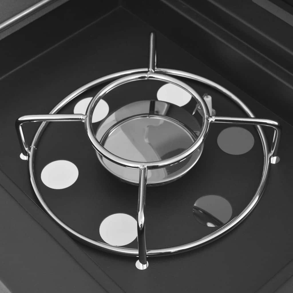 Gas Barbecue Grill Silver Stainless steel