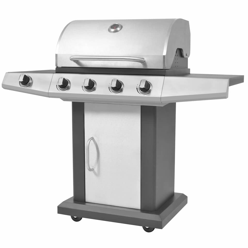Gas Barbecue Grill Silver Stainless steel