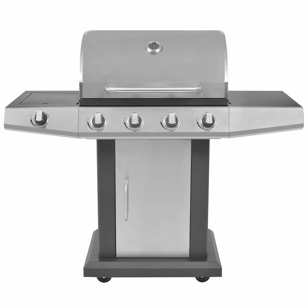 Gas Barbecue Grill Silver Stainless steel