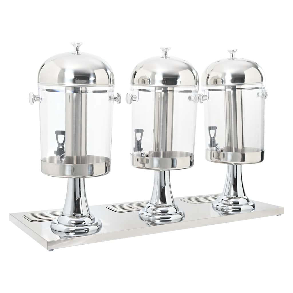 Triple Juice Dispenser Stainless Steel 3 x 8 L