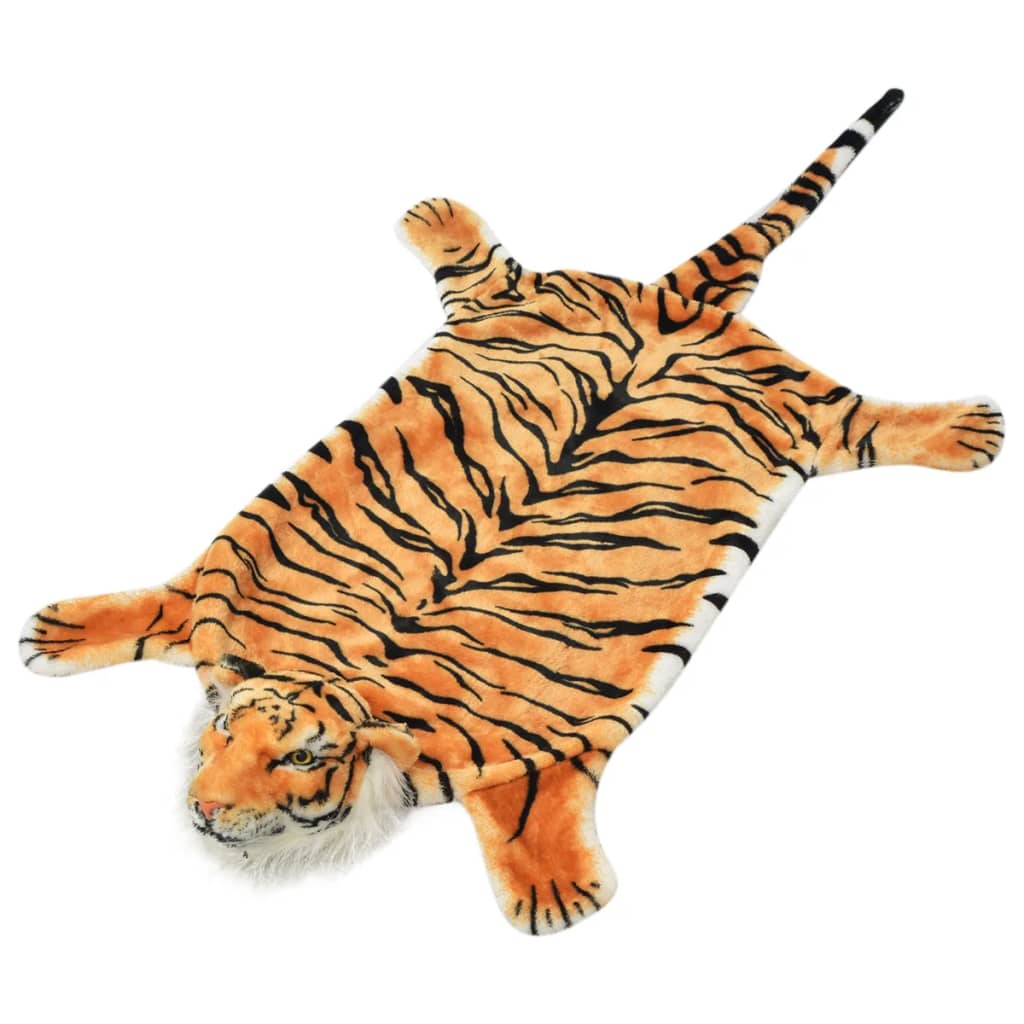 Tiger Carpet Plush 144 cm Brown