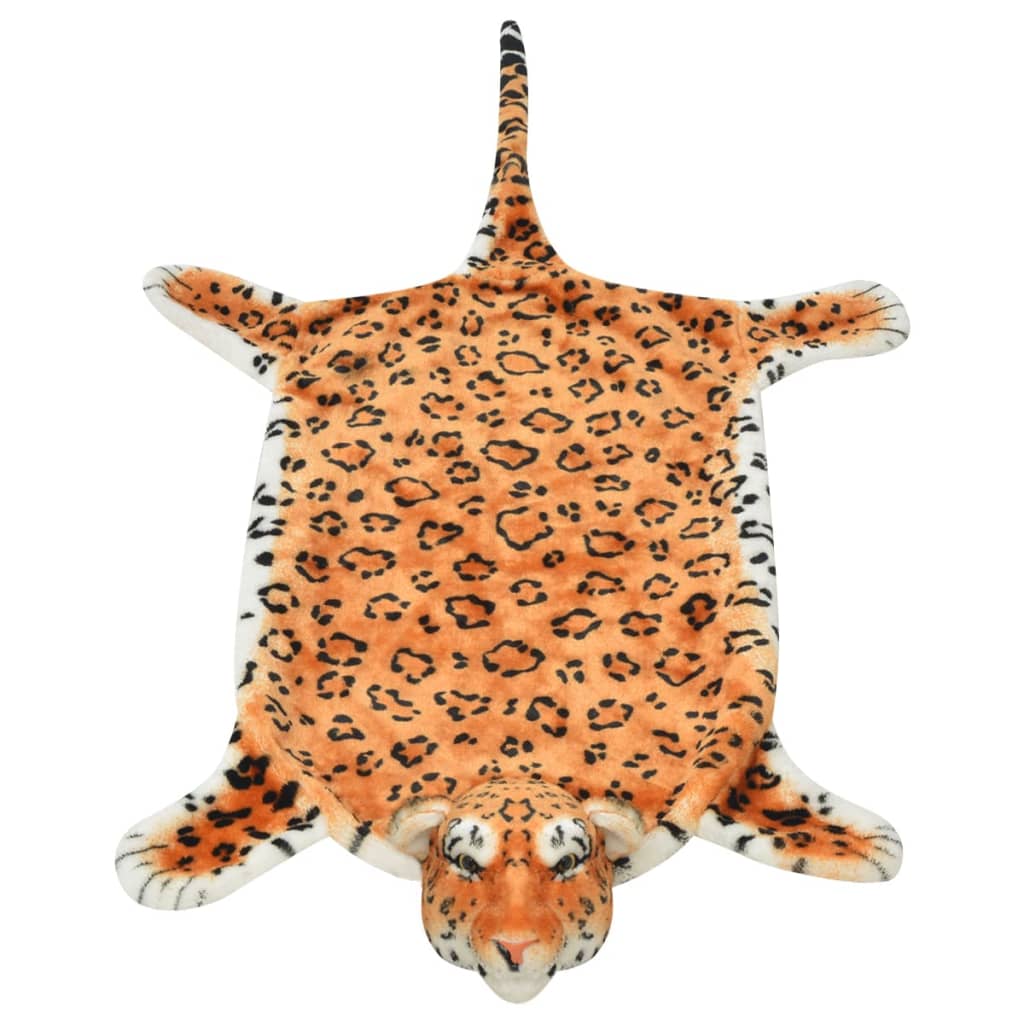 Leopard Carpet Plush 139 cm Brown