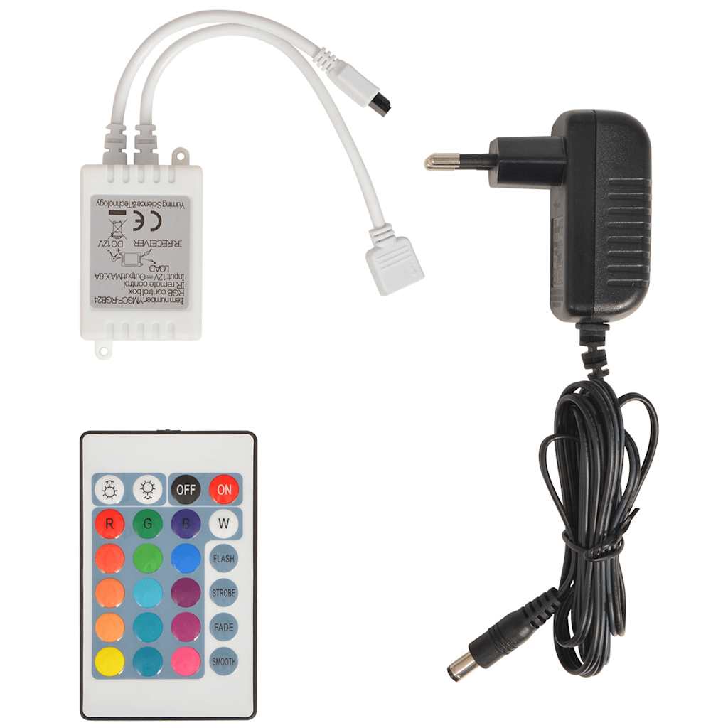 Children's LED Race Car Bed 90x200 cm Blue