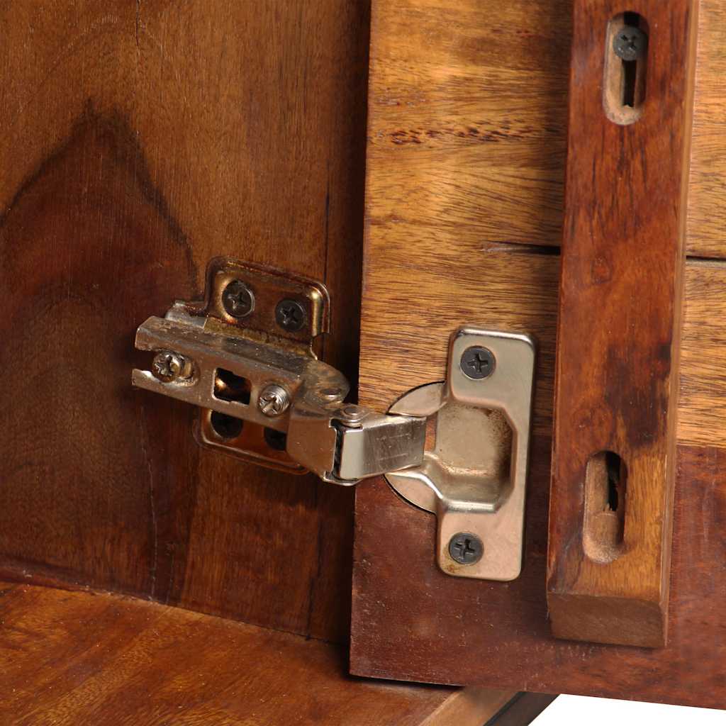 Sideboard Solid Acacia Wood 120x30x80 cm