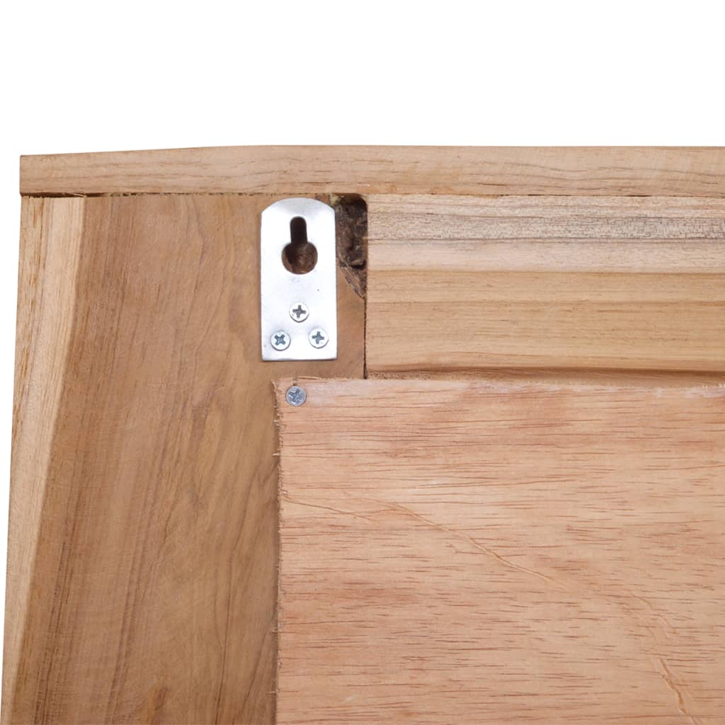 Decorative Mirror Teak Square