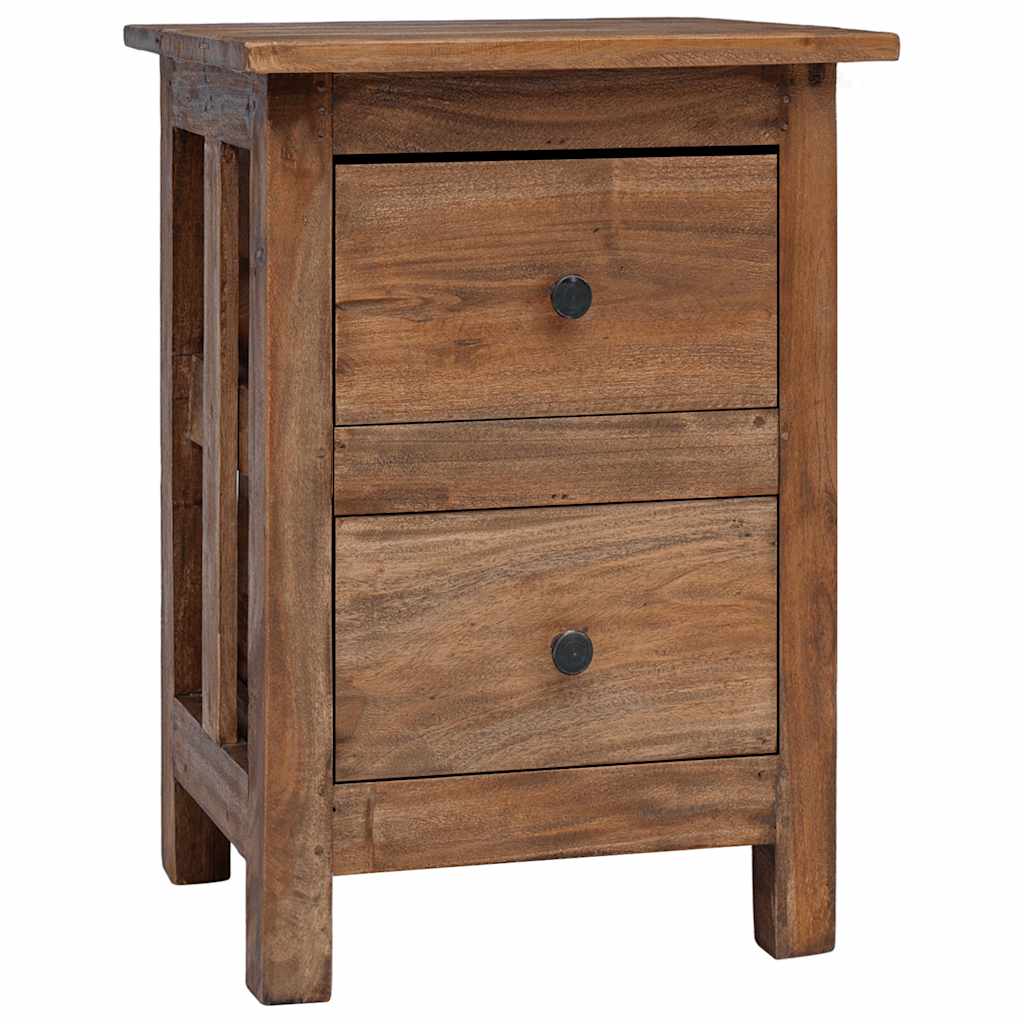 Nightstand Solid Mahogany Wood 40x30x51 cm