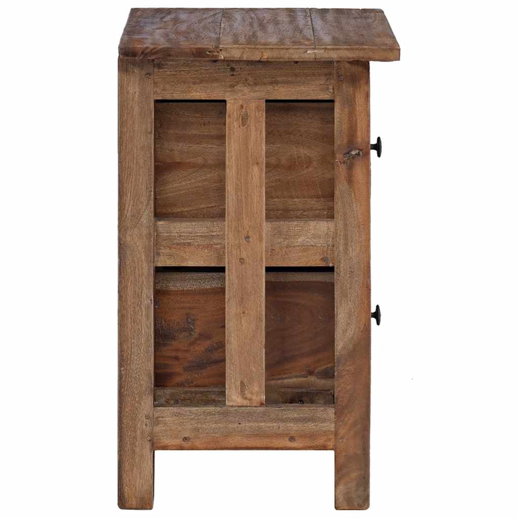 Nightstand Solid Mahogany Wood 40x30x51 cm