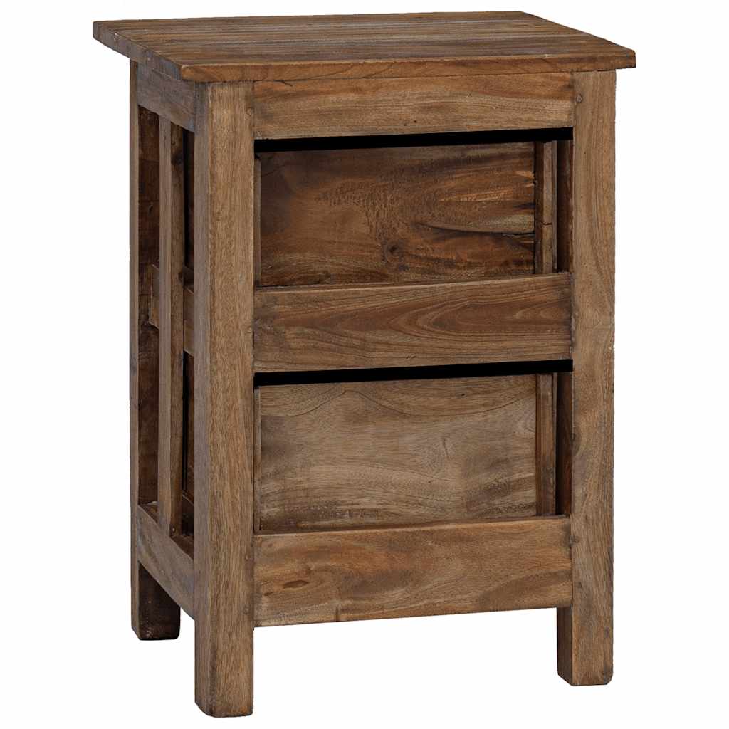 Nightstand Solid Mahogany Wood 40x30x51 cm