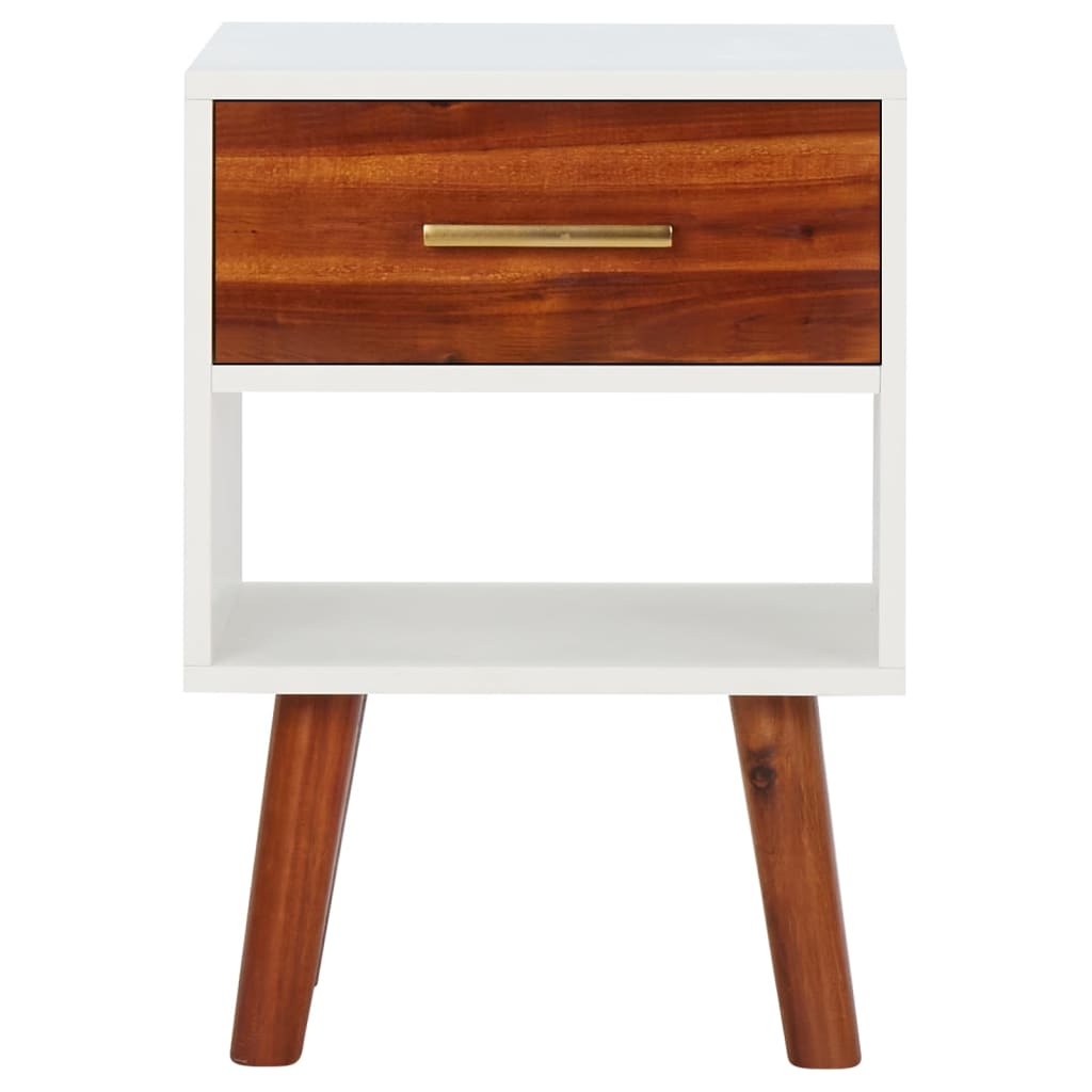 Bedside Cabinets 2 pcs Solid Acacia Wood 40x30x57 cm