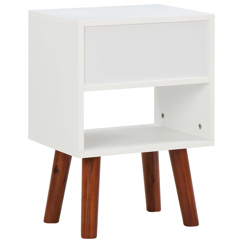 Bedside Cabinets 2 pcs Solid Acacia Wood 40x30x57 cm