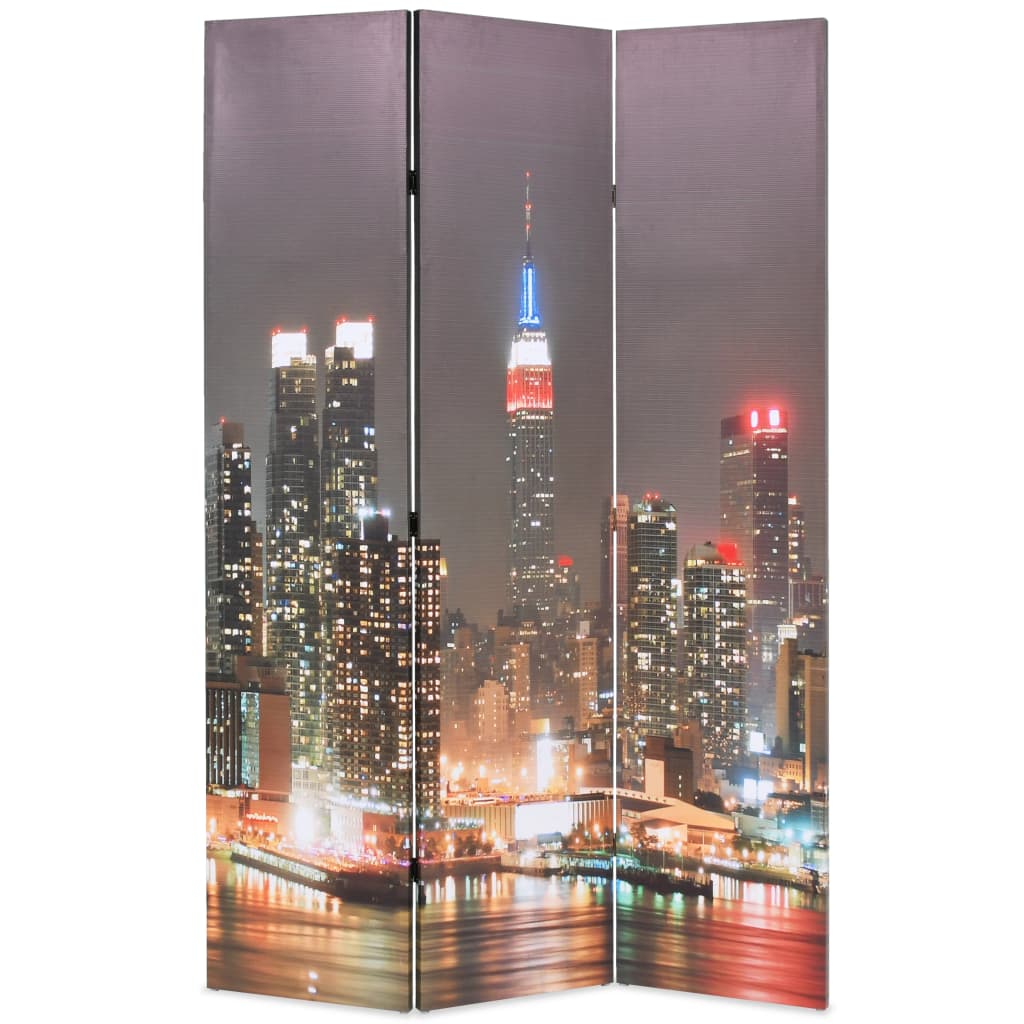Folding Room Divider 120x170 cm New York by Night