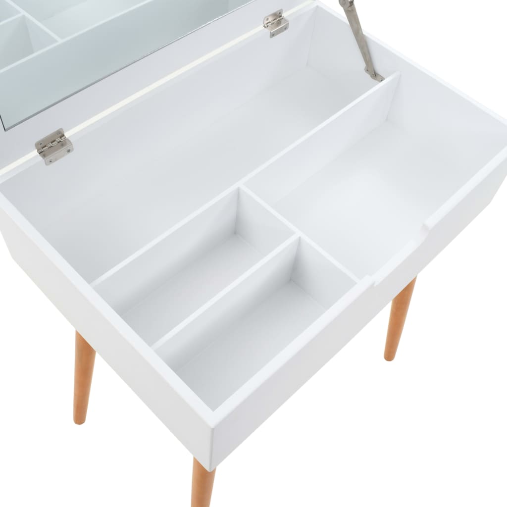 Dressing Table With Mirror Mdf 60X40X75 Cm