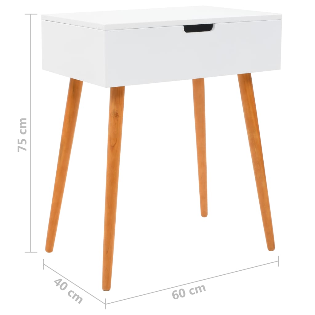 Dressing Table With Mirror Mdf 60X40X75 Cm
